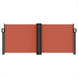 vidaXL Retractable Side Awning with PU Coating in Terracotta