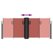 vidaXL Retractable Side Awning with PU Coating in Terracotta