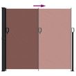 vidaXL Retractable Side Awning in Brown