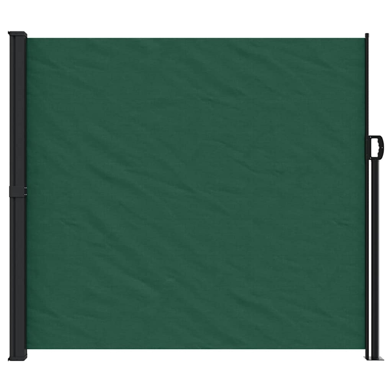 vidaXL Retractable Side Awning in Dark Green