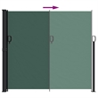 vidaXL Retractable Side Awning in Dark Green