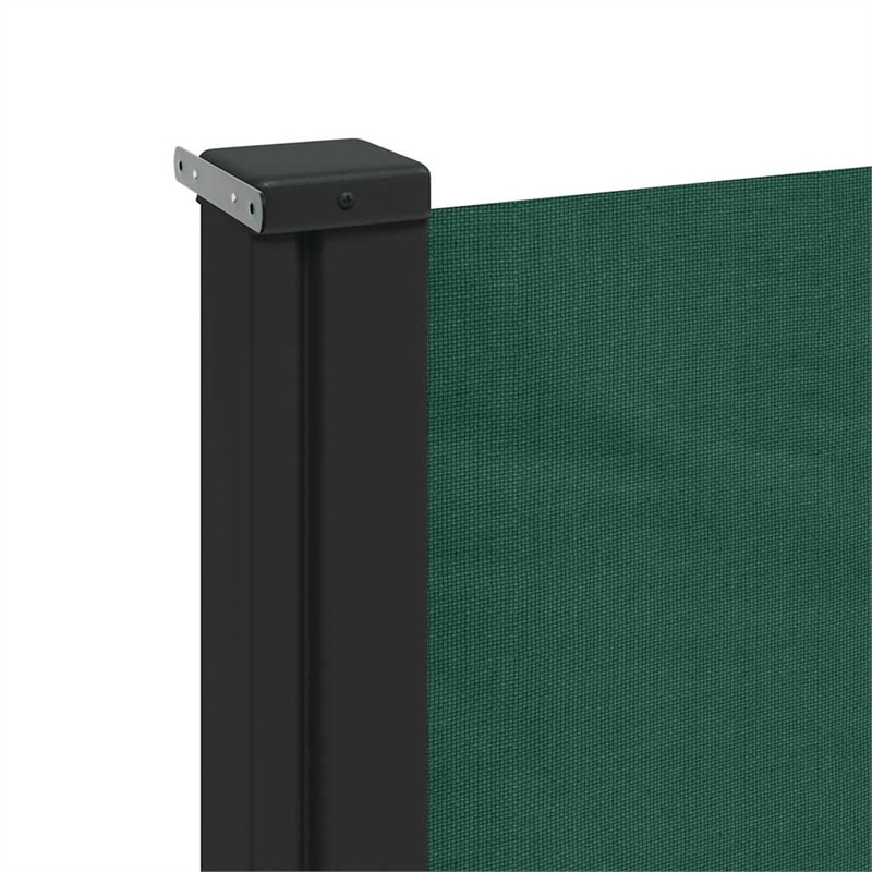 vidaXL Retractable Side Awning in Dark Green