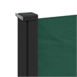 vidaXL Retractable Side Awning in Dark Green