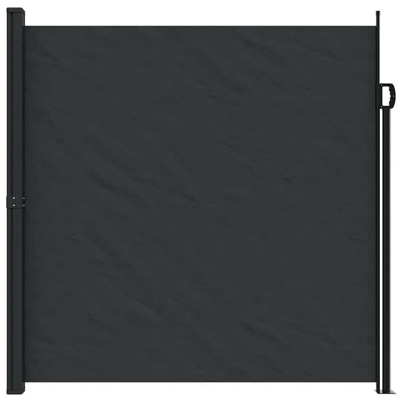 vidaXL Retractable Side Awning in Black