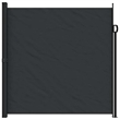 vidaXL Retractable Side Awning in Black
