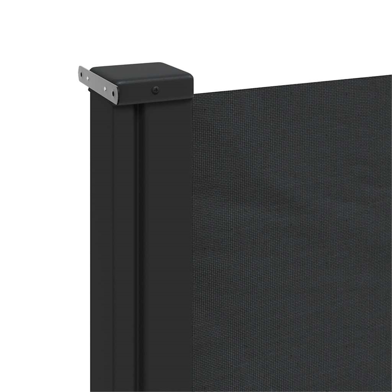 vidaXL Retractable Side Awning in Black