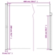 vidaXL Large Retractable Side Awning with PU Coating in Blue