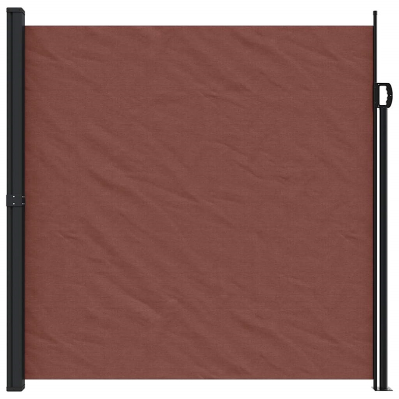 vidaXL Retractable Side Awning in Brown