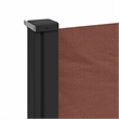 vidaXL Retractable Side Awning in Brown