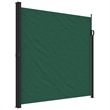 vidaXL Retractable Side Awning in Dark Green