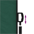 vidaXL Retractable Side Awning in Dark Green