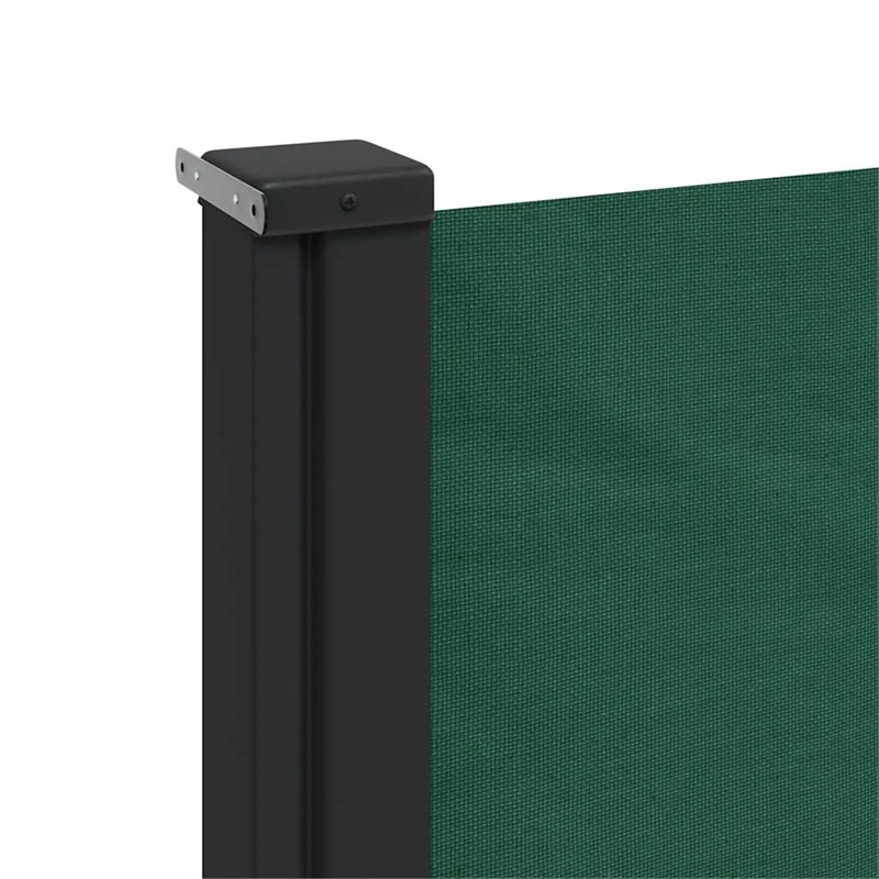 vidaXL Retractable Side Awning in Dark Green