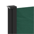 vidaXL Retractable Side Awning in Dark Green