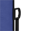 vidaXL Large Retractable Side Awning with PU Coating in Blue
