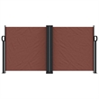 vidaXL Retractable Side Awning with PU Coating in Brown