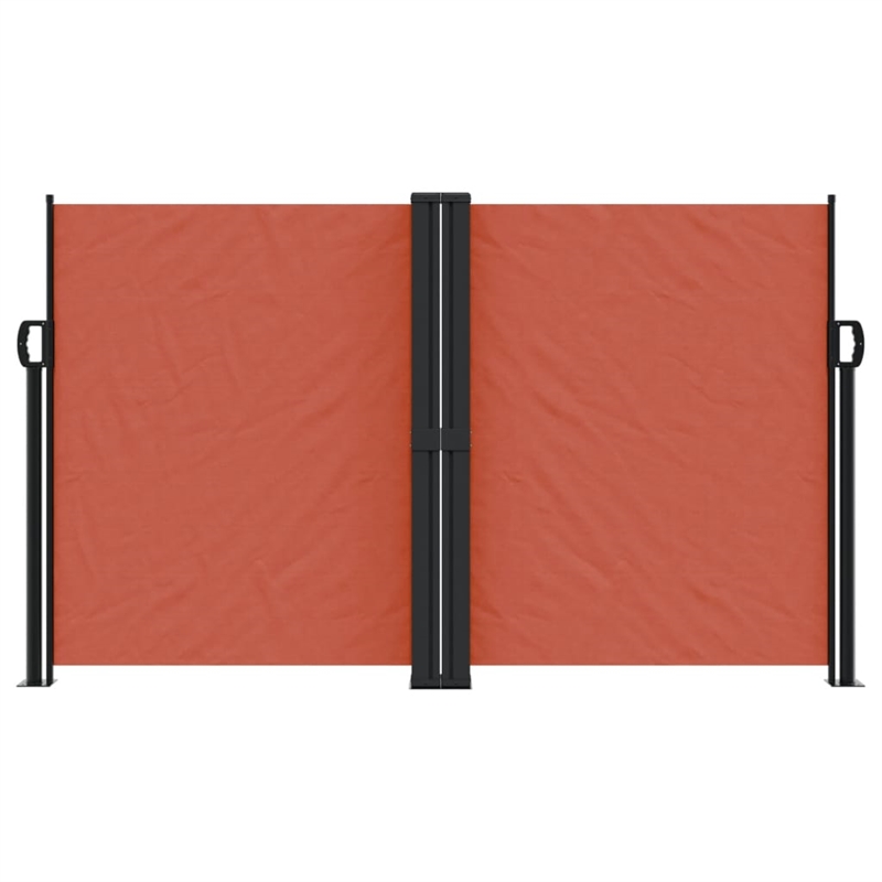 vidaXL Large Retractable Side Awning in Terracotta