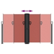 vidaXL Large Retractable Side Awning in Terracotta