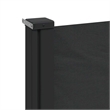 vidaXL Retractable Side Awning in Black