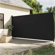 vidaXL Retractable Side Awning in Black