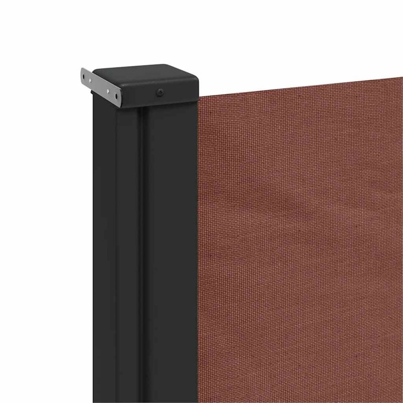 vidaXL Retractable Side Awning in Brown