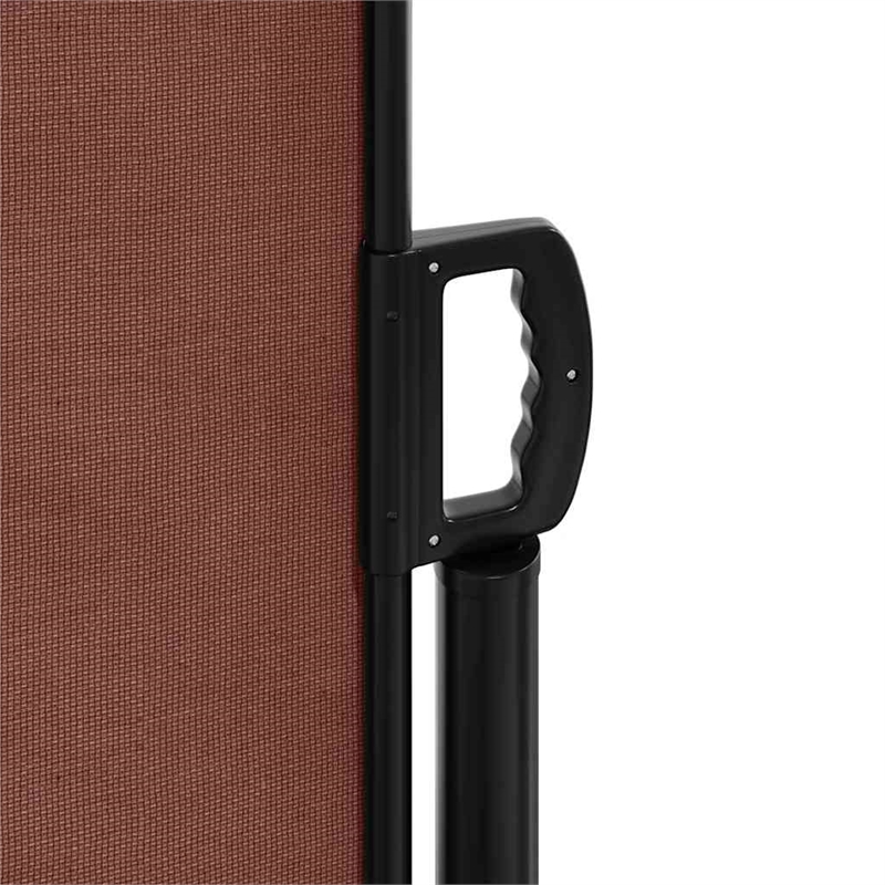 vidaXL Retractable Side Awning in Brown