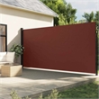 vidaXL Retractable Side Awning in Brown
