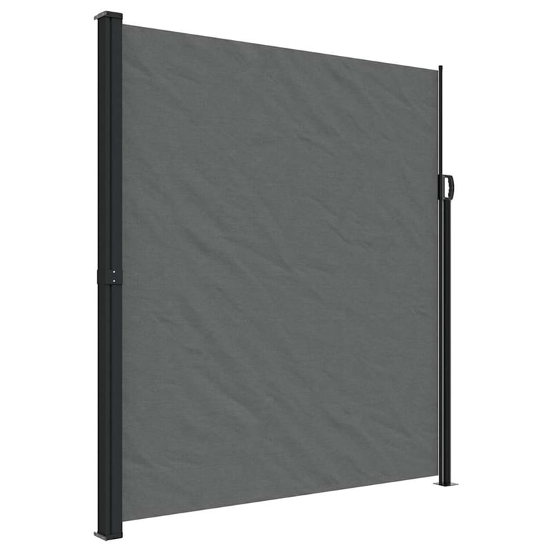vidaXL Retractable Side Awning in Anthracite