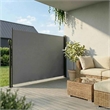 vidaXL Retractable Side Awning in Anthracite