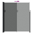 vidaXL Retractable Side Awning in Anthracite