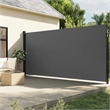 vidaXL Retractable Side Awning in Anthracite