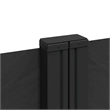 vidaXL Retractable Side Awning with PU Coating in Black