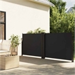 vidaXL Retractable Side Awning with PU Coating in Black