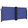 vidaXL Retractable Side Awning with PU Coating in Blue