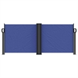 vidaXL Retractable Side Awning with PU Coating in Blue
