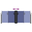 vidaXL Retractable Side Awning with PU Coating in Blue