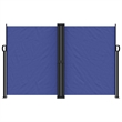 vidaXL Retractable Side Awning with PU Coating in Blue