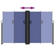 vidaXL Retractable Side Awning with PU Coating in Blue