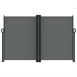 vidaXL Retractable Side Awning with PU Coating in Anthracite