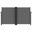 vidaXL Retractable Side Awning with PU Coating in Anthracite