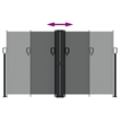 vidaXL Retractable Side Awning with PU Coating in Anthracite