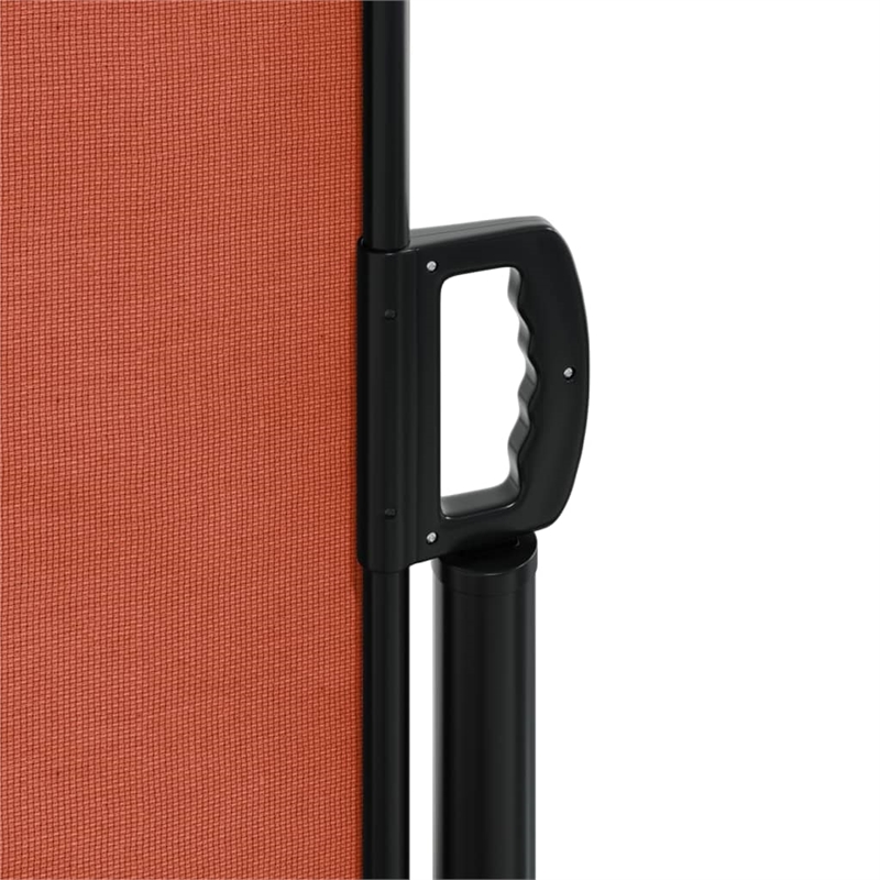 vidaXL Large Retractable Side Awning with PU Coating in Terracotta