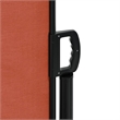 vidaXL Large Retractable Side Awning with PU Coating in Terracotta