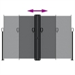 vidaXL Retractable Side Awning with PU Coating in Black