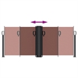 vidaXL Retractable Side Awning with PU Coating in Brown