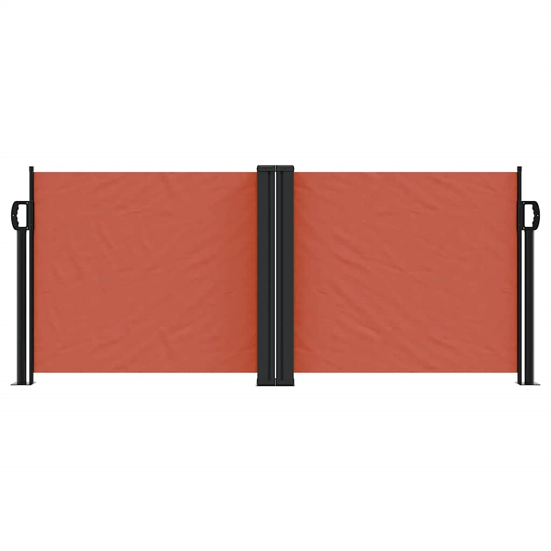 vidaXL Retractable Side Awning with PU Coating in Terracotta
