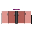 vidaXL Retractable Side Awning with PU Coating in Terracotta