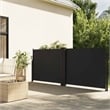 vidaXL Retractable Side Awning with PU Coating in Black