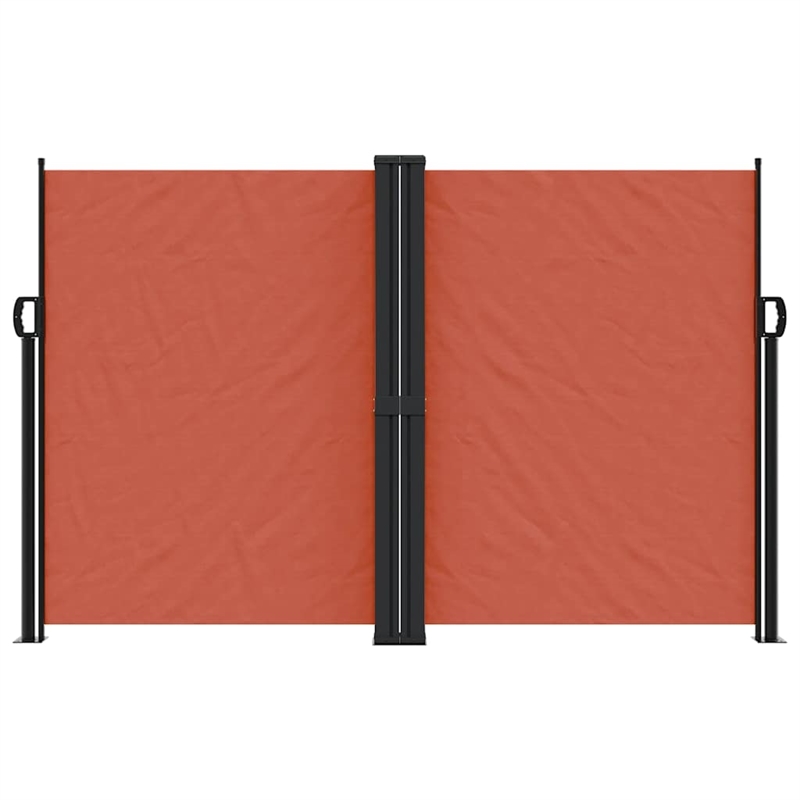 vidaXL Retractable Side Awning with PU Coating in Terracotta