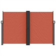 vidaXL Retractable Side Awning with PU Coating in Terracotta