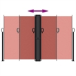 vidaXL Retractable Side Awning with PU Coating in Terracotta